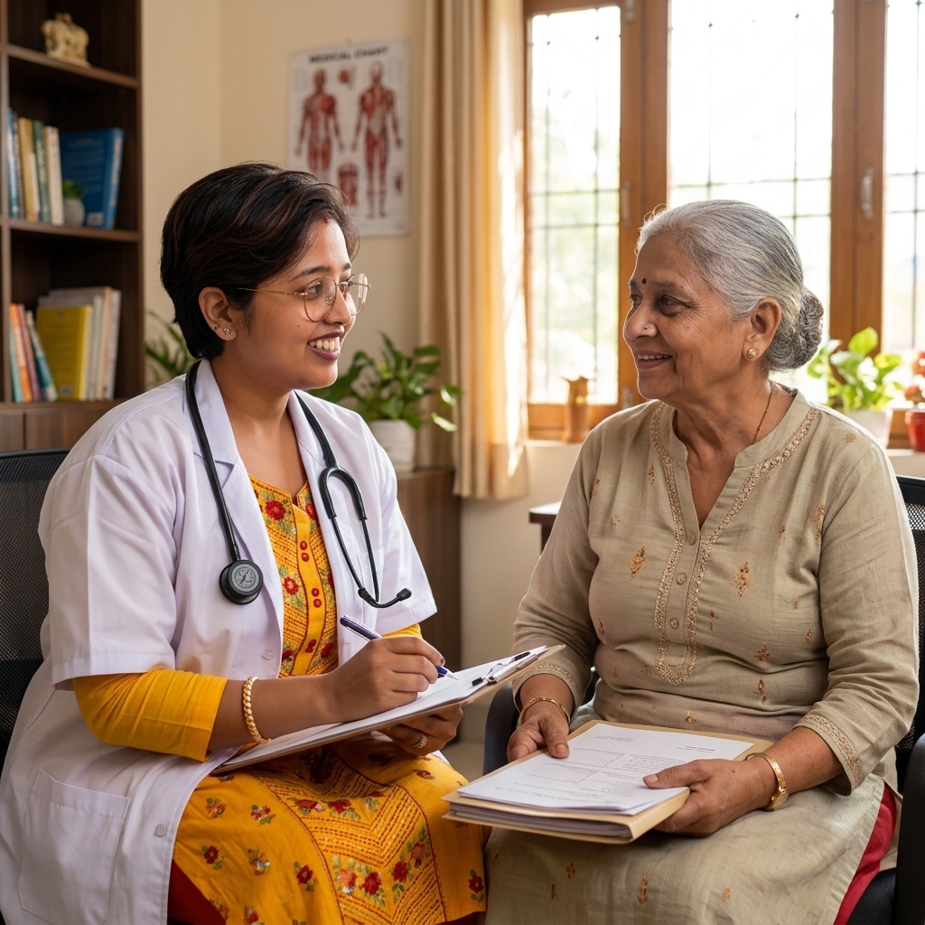 Doctor in consultation with a patient